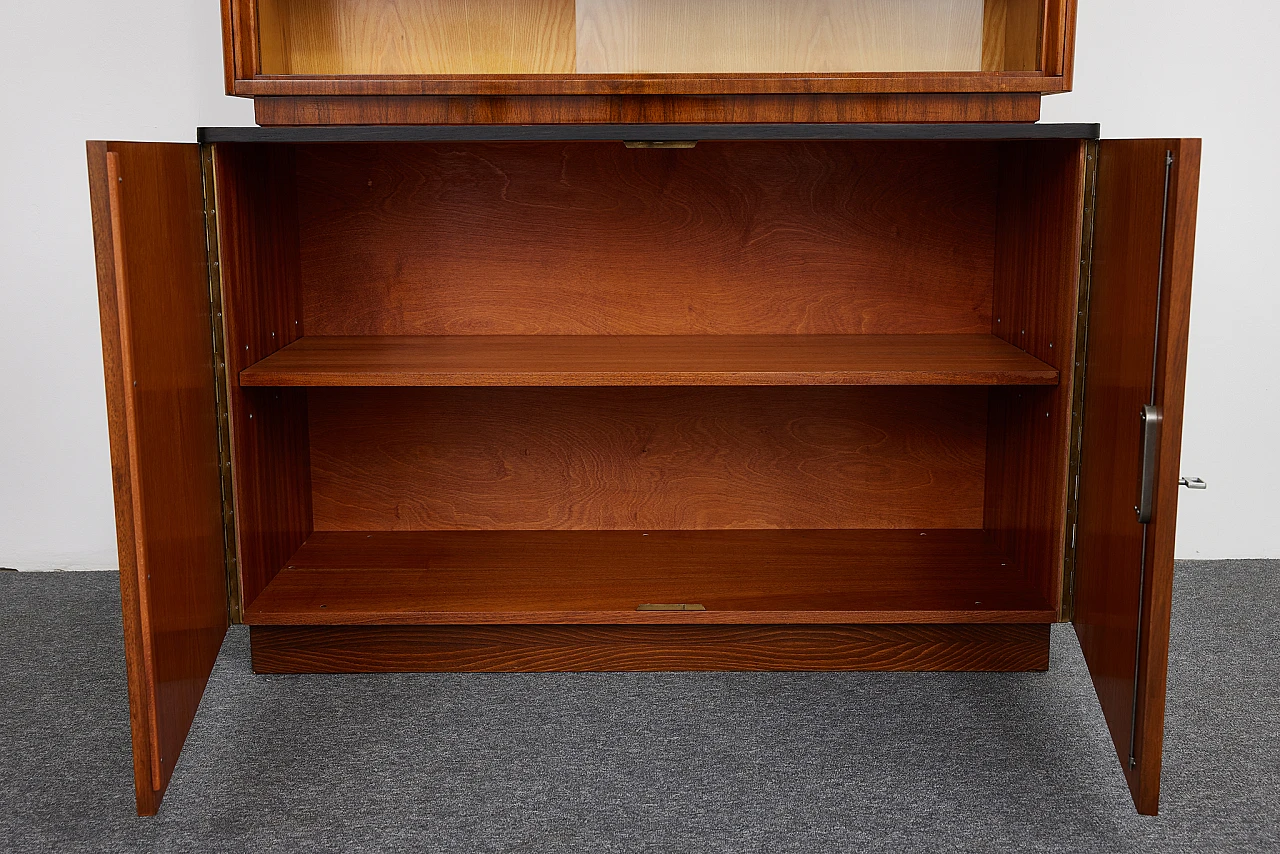 Wood veneered bookcase by Jindrich Halabala, 1954 13