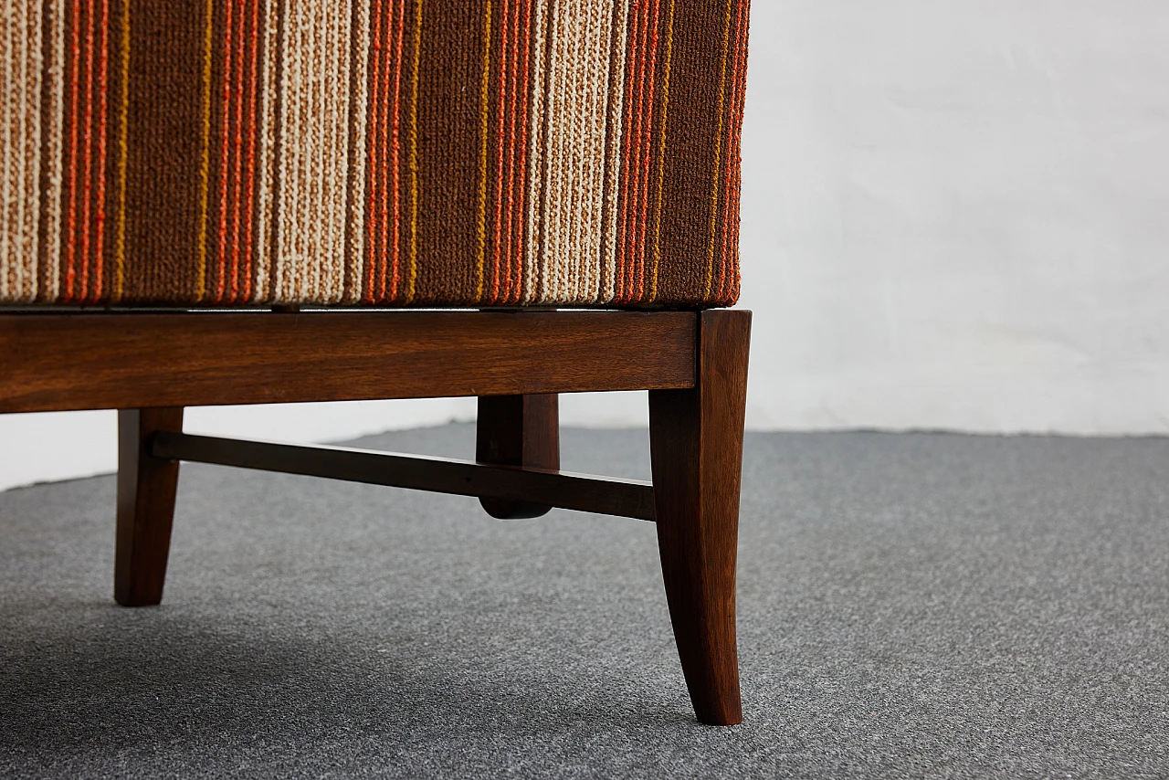 Pair of solid walnut Art Deco armchairs by Gyula Kaesz, 1930s 20