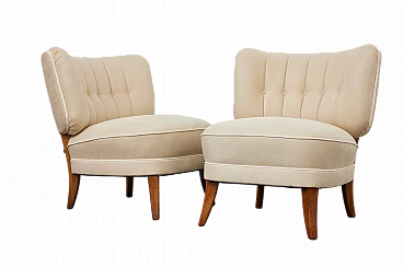 Pair of armchairs by Otto Schulz for Jio Möbler, 1940s