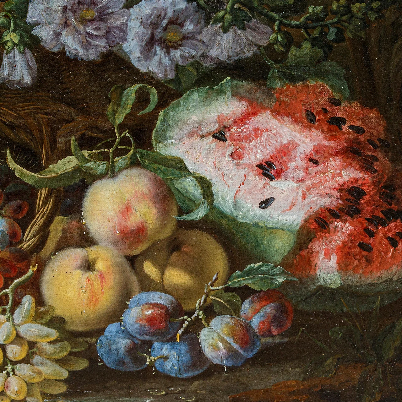 M. Pfeiler, Still life of flowers, oil on canvas, 17th century 4