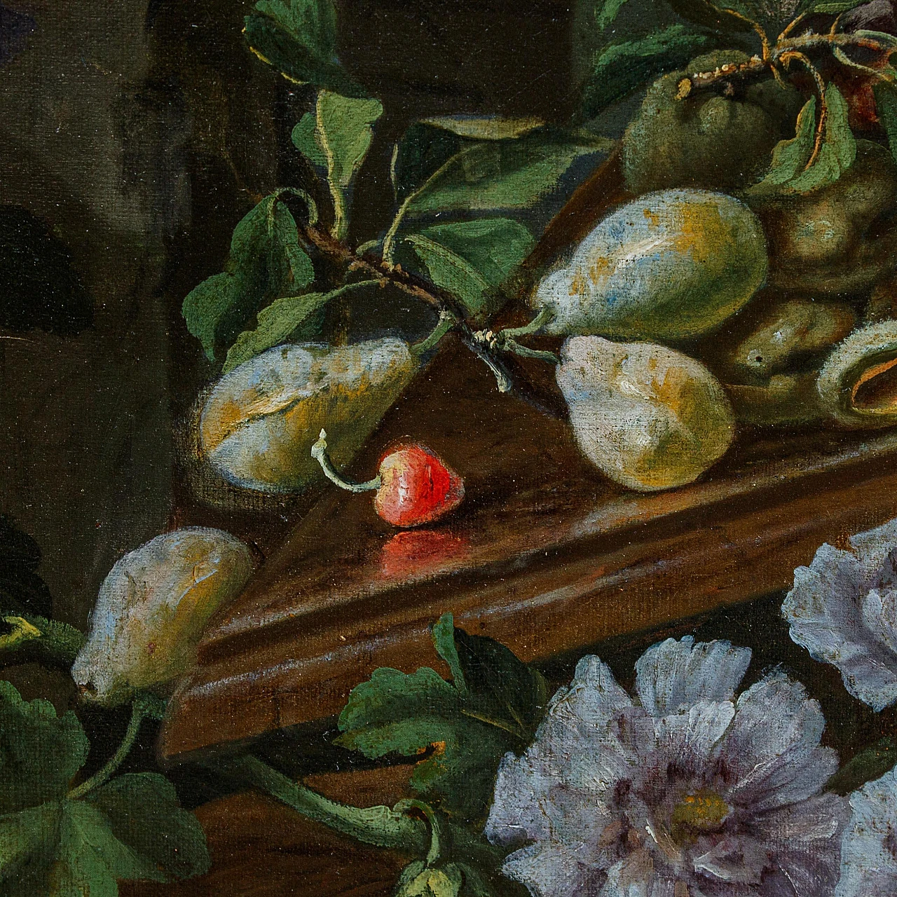 M. Pfeiler, Still life of flowers, oil on canvas, 17th century 5