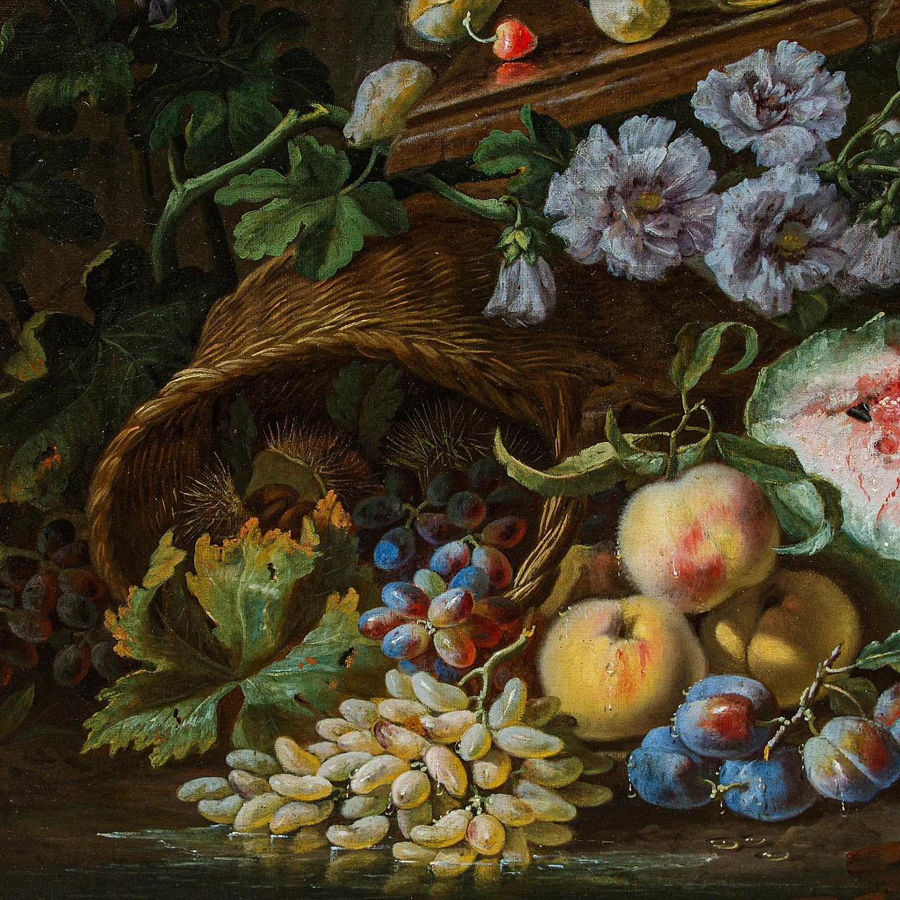 M. Pfeiler, Still life of flowers, oil on canvas, 17th century 11