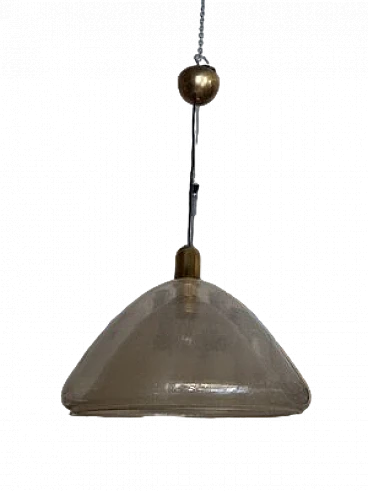 Pullegous ceiling lamp in glass by Carlo Nason for Mazzega, 1980s