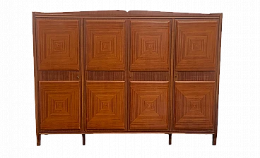 Mahogany sideboard with inlaid ashlars, 1950s