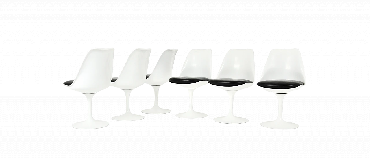 6 Sedie Tulip di Eero Saarinen per Knoll International, anni '70 11