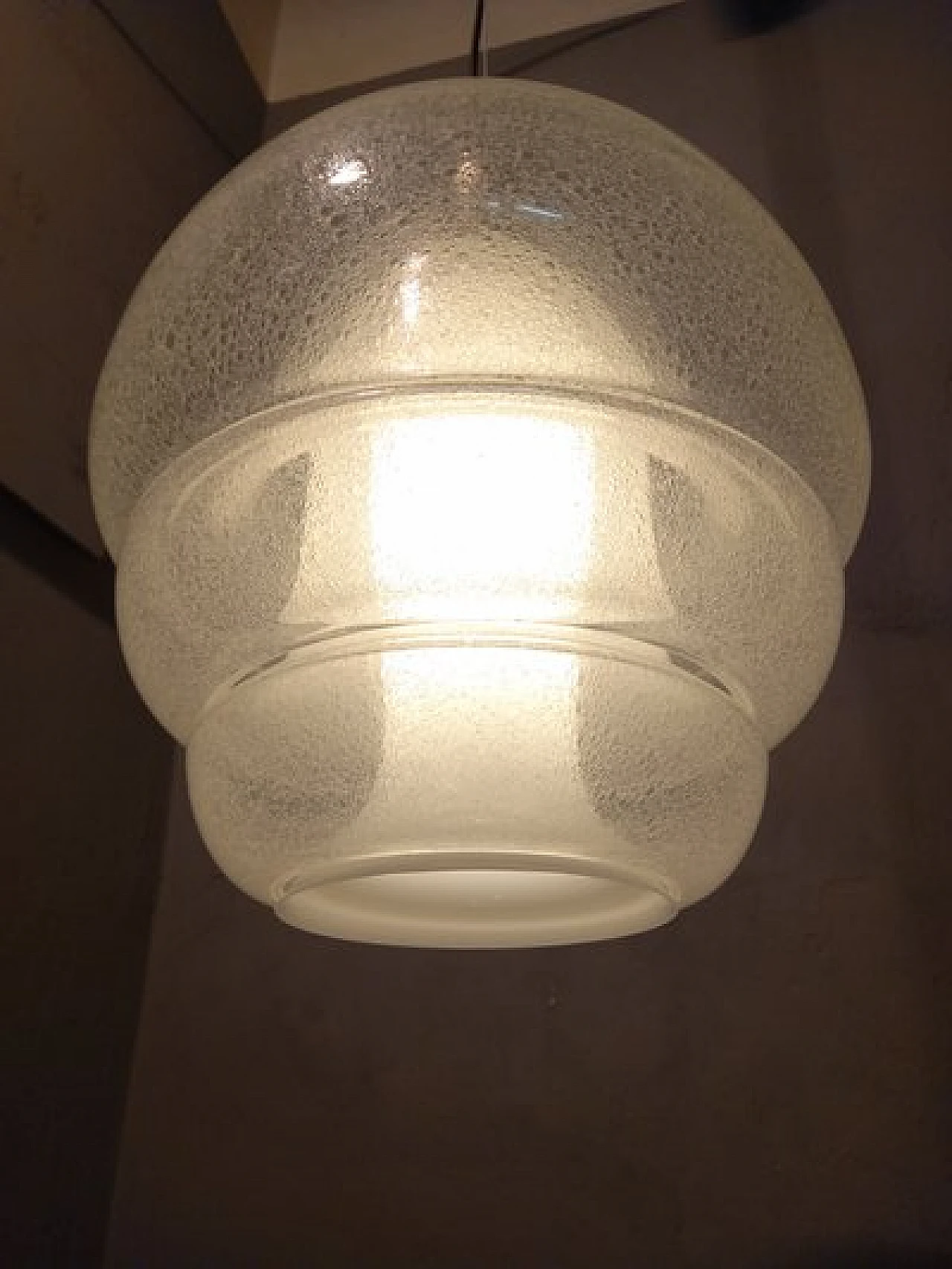 Lampadario in vetro Pullegous di C. Nason per Mazzega, anni '60 13