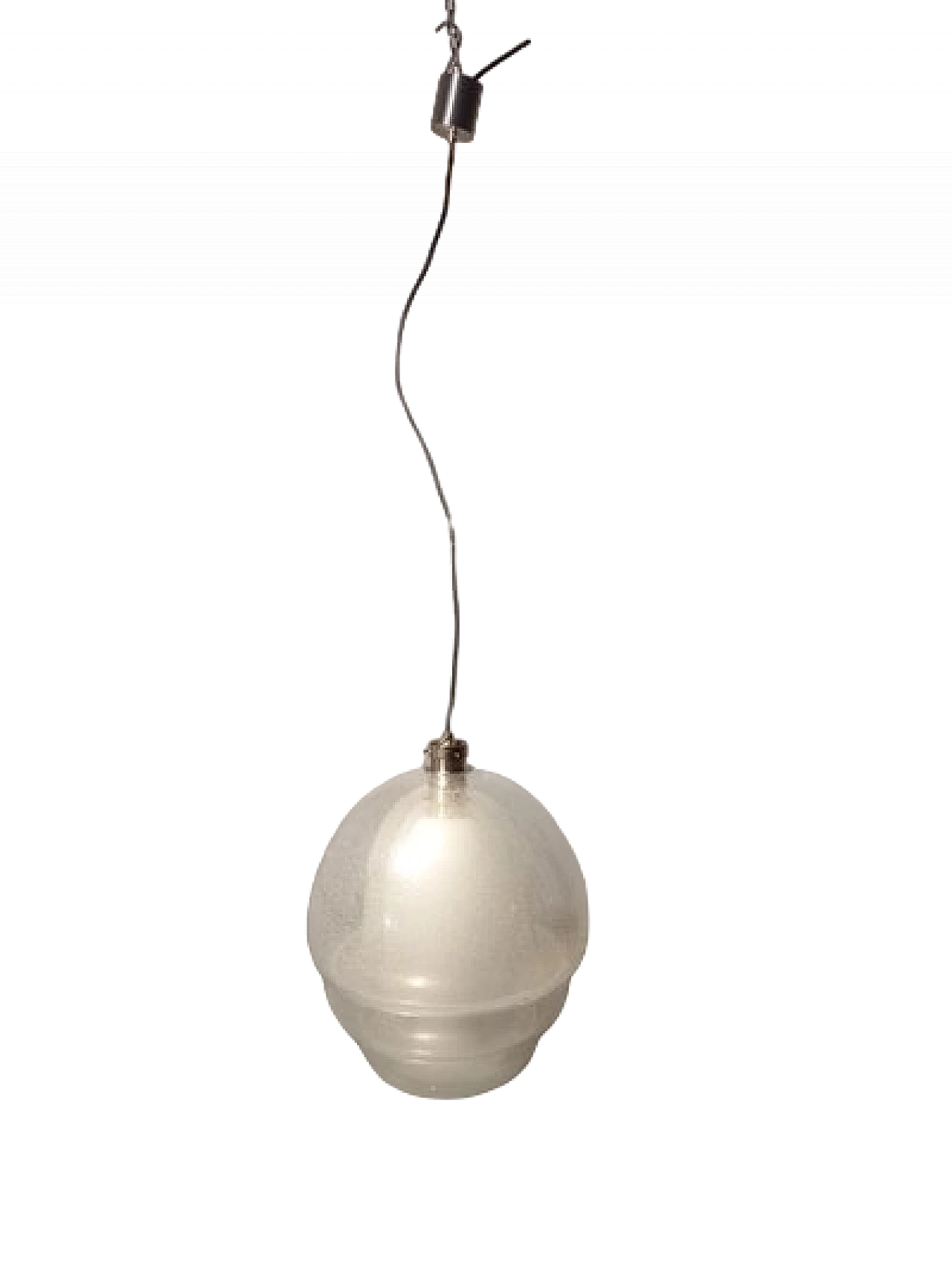 Lampadario in vetro Pullegous di C. Nason per Mazzega, anni '60 16