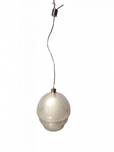 Pullegous ceiling lamp in glass by C. Nason for Mazzega, 1960s
