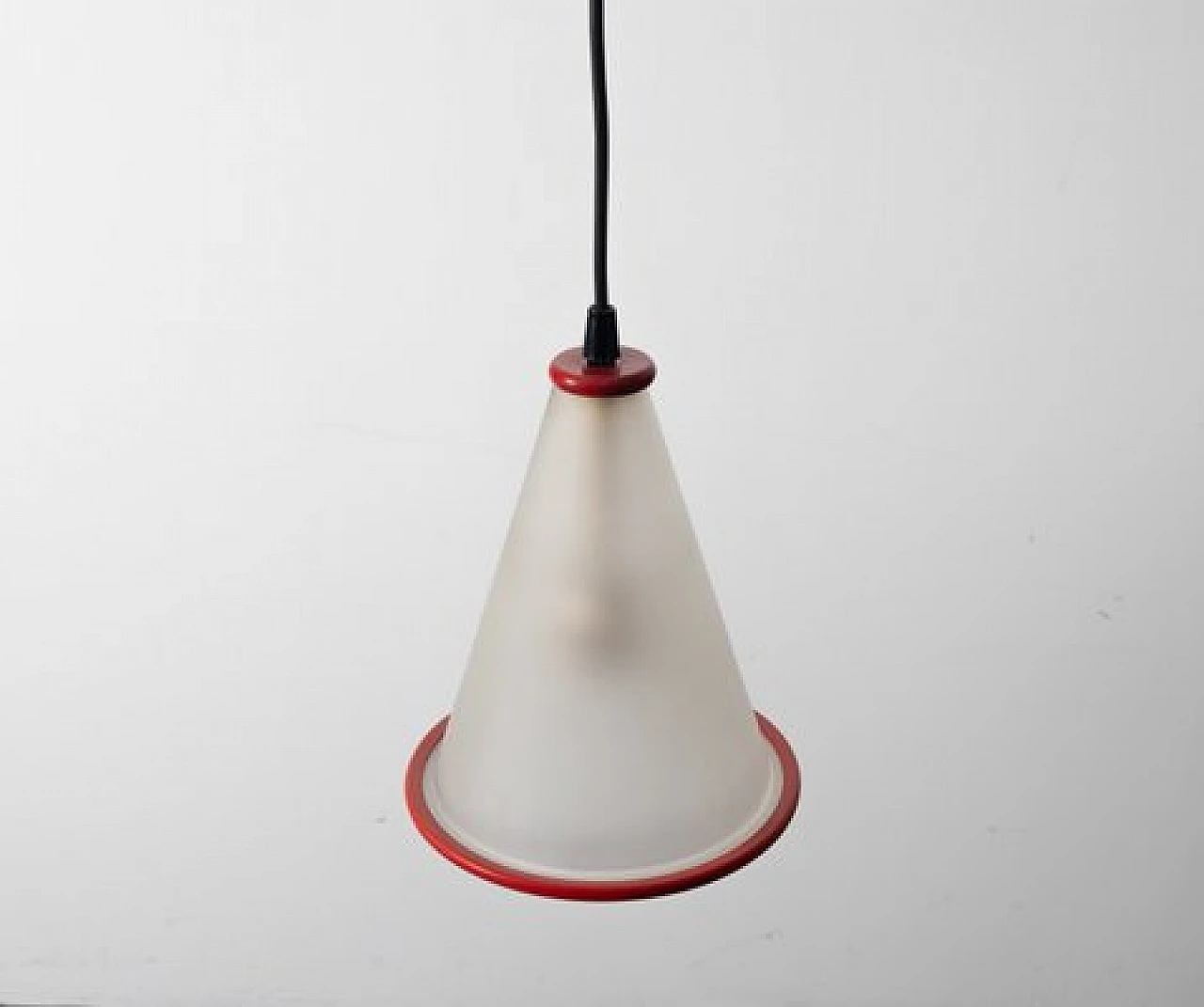 Coppia di lampadari in vetro, anni '80 2