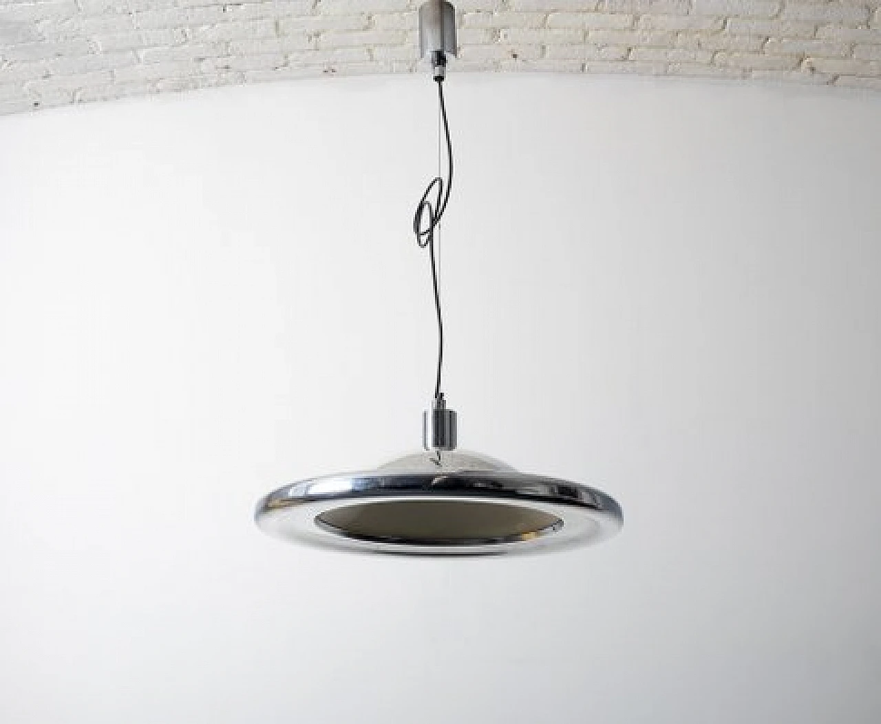 Lampadario S-481 cromato di Luci Italia, anni '70 7