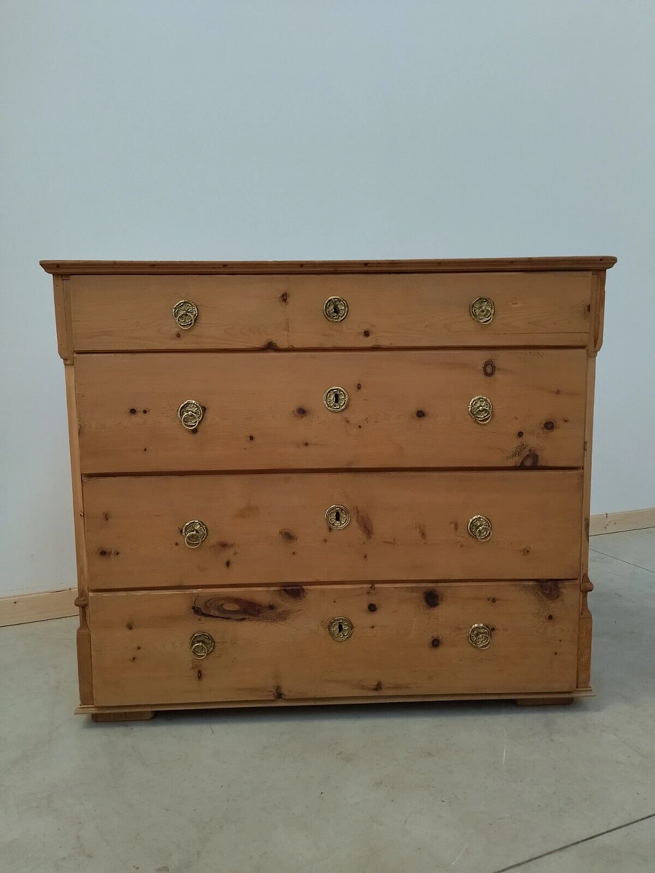 Tyrolese solid stone pine commode, mid-19th century 3