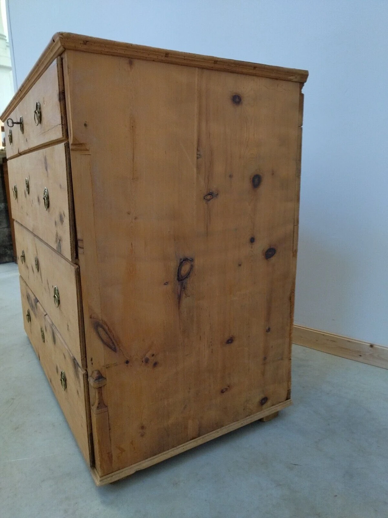 Tyrolese solid stone pine commode, mid-19th century 10