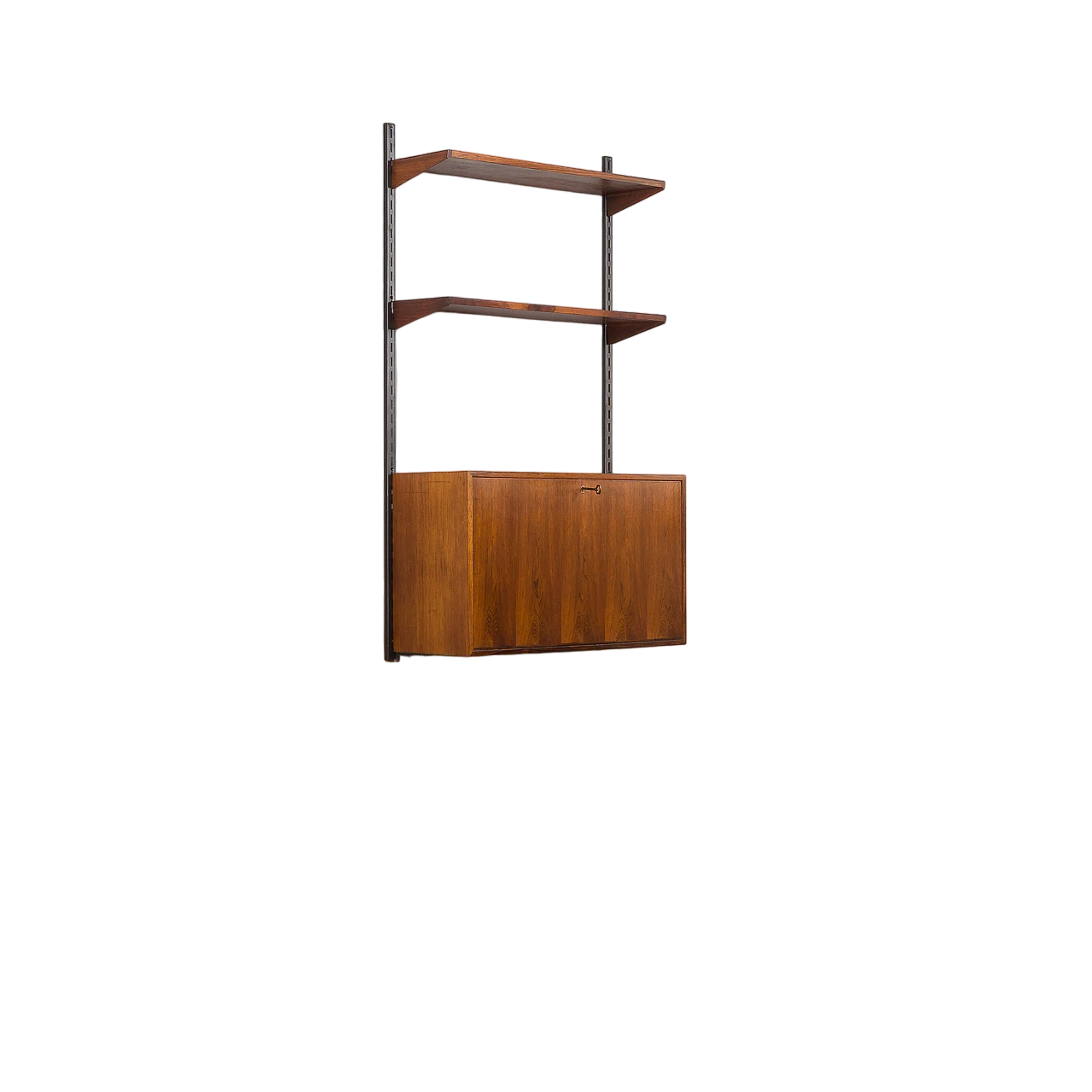 Hanging bookcase with writing desk by Kristiansen for FM Møbler, 1960s 2