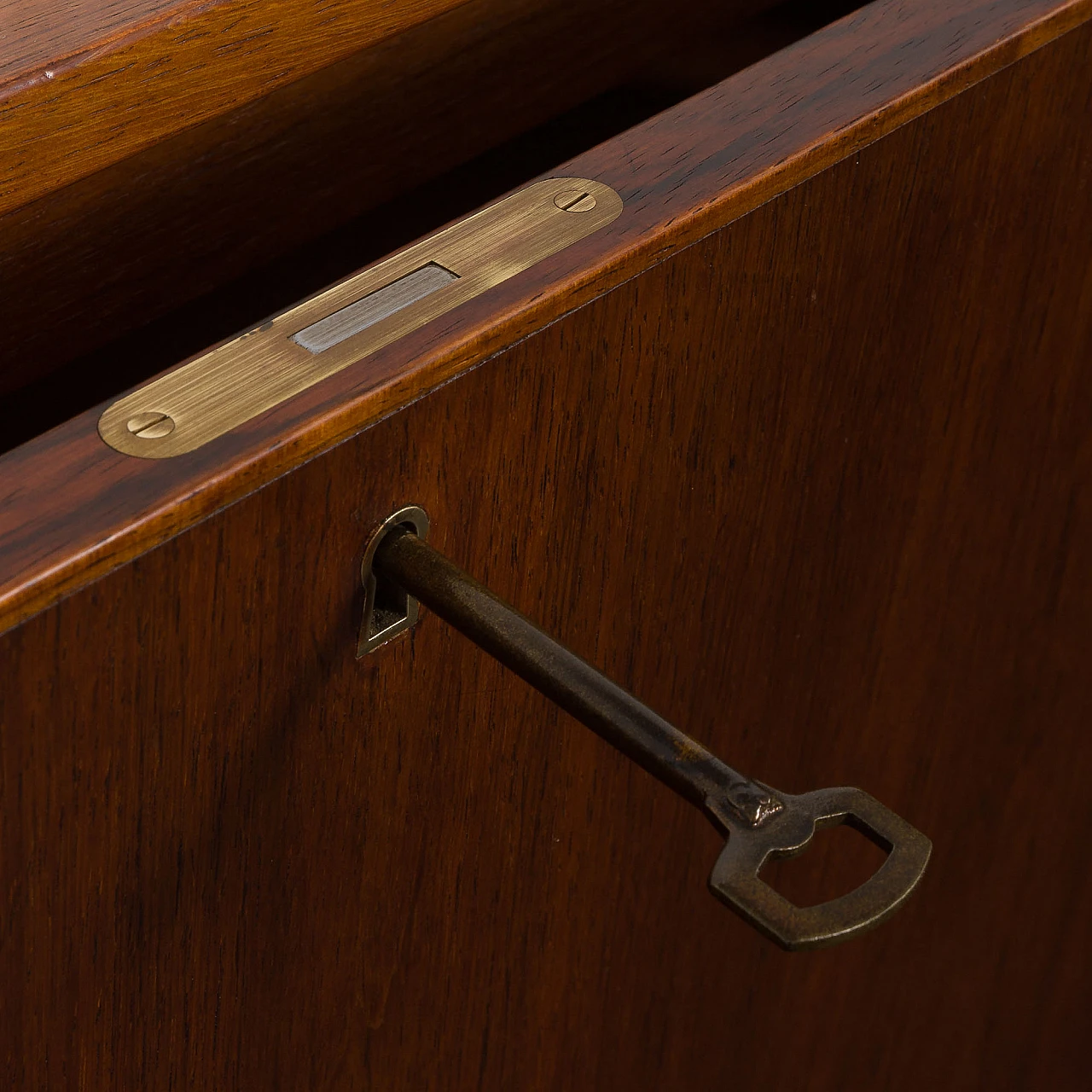 Hanging bookcase with writing desk by Kristiansen for FM Møbler, 1960s 13