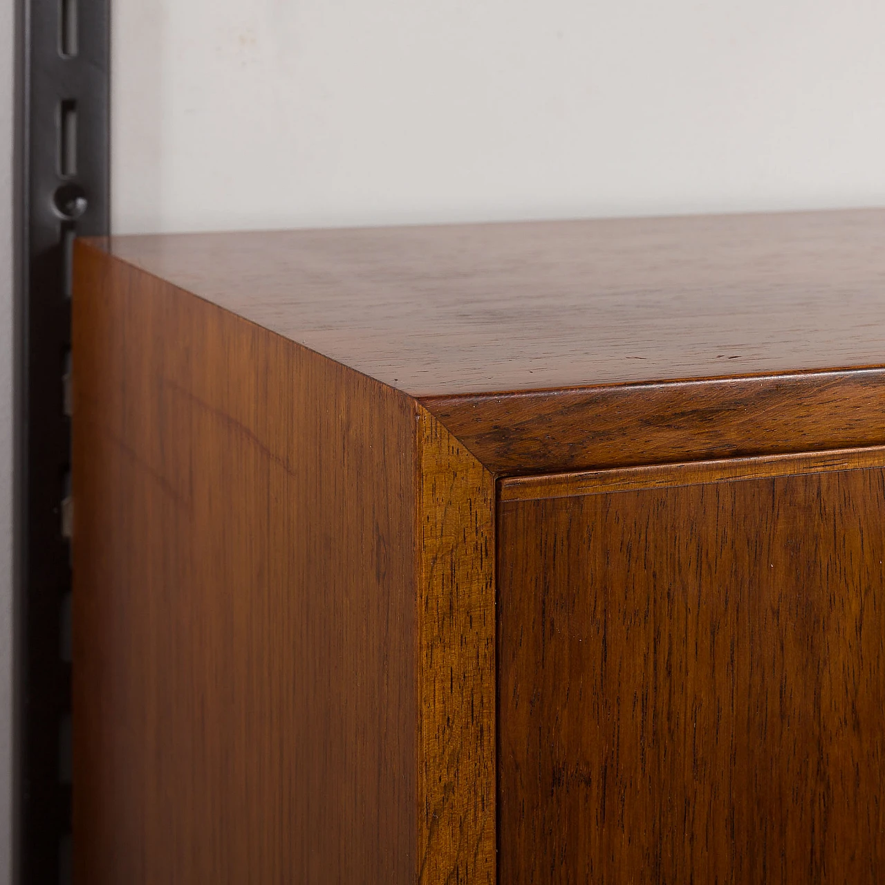 Hanging bookcase with writing desk by Kristiansen for FM Møbler, 1960s 17