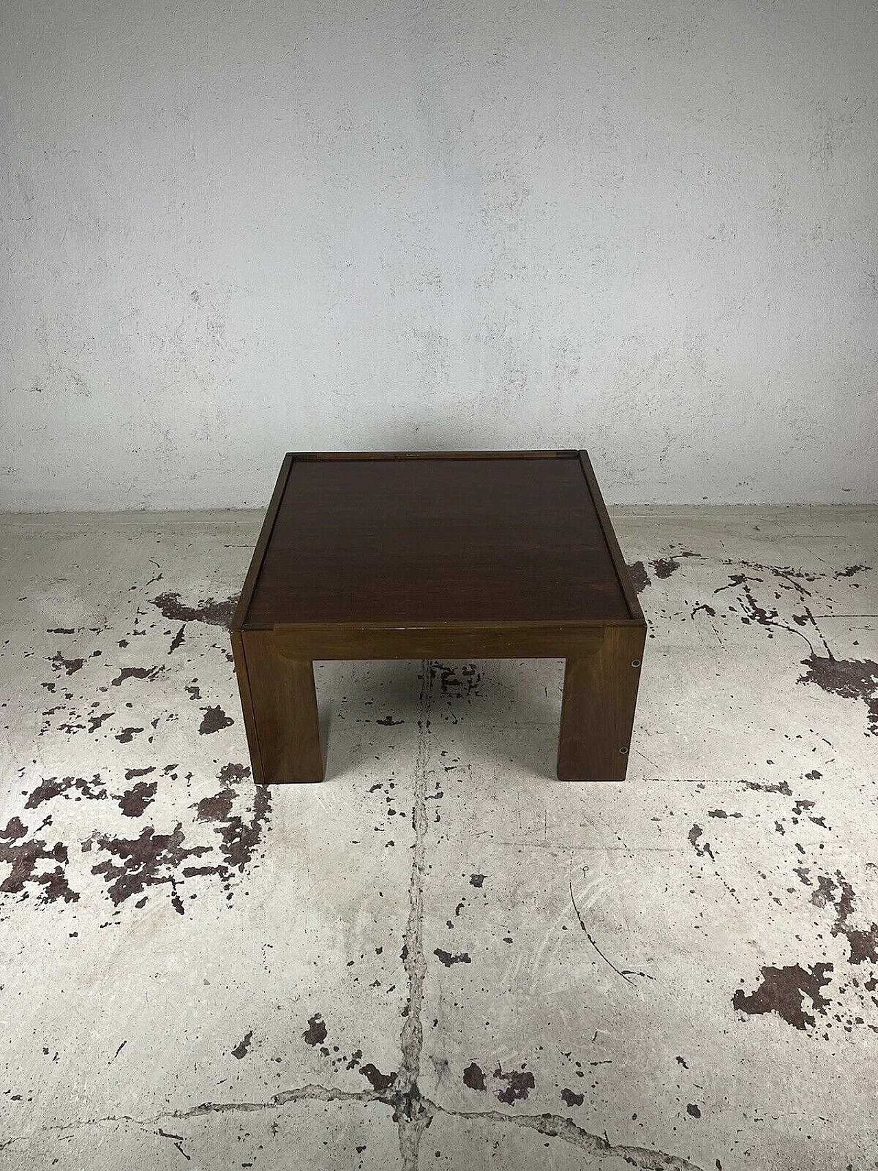 Square coffee table by Afra and Tobia Scarpa for Cassina, 1970s 3