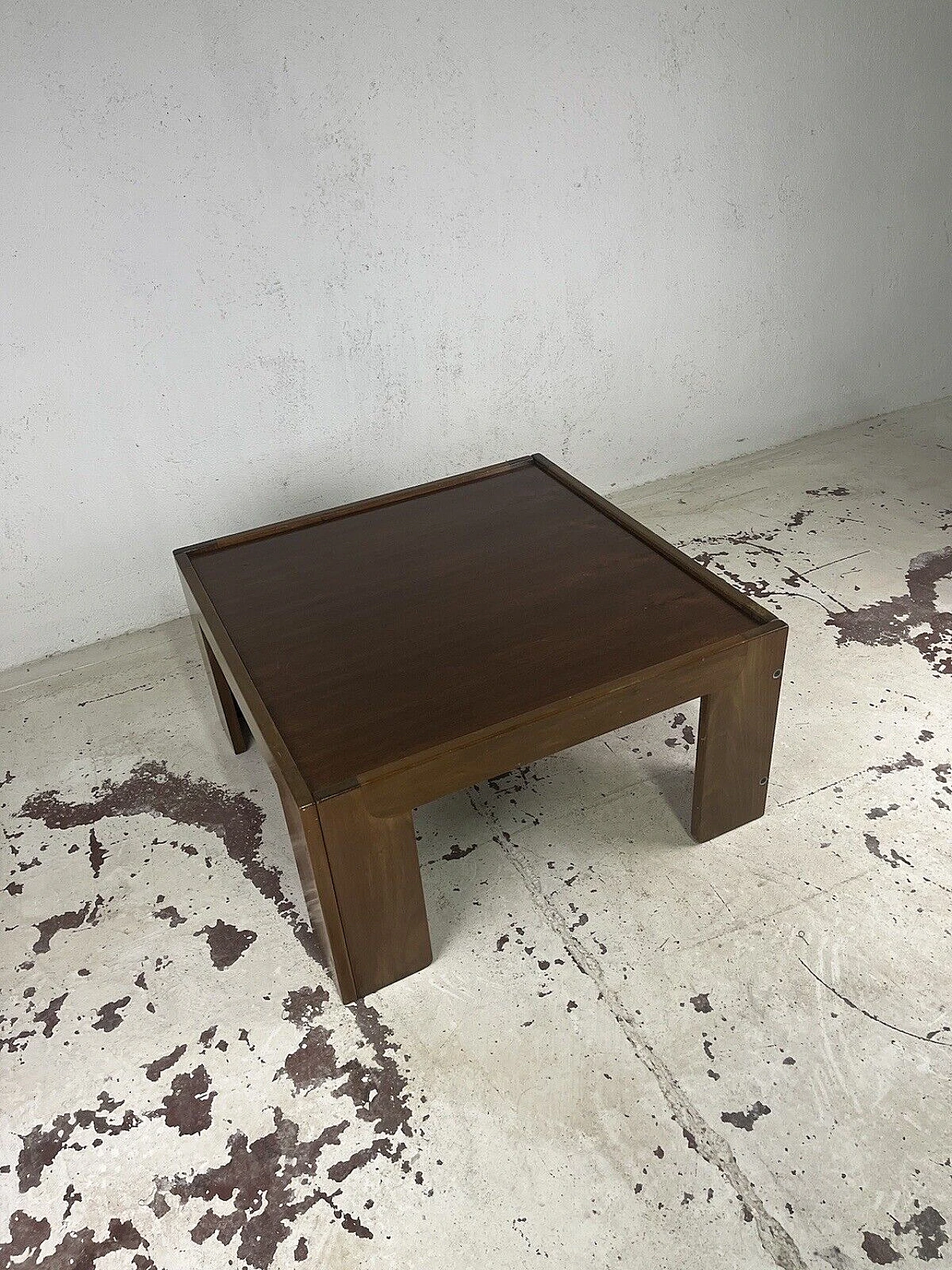 Square coffee table by Afra and Tobia Scarpa for Cassina, 1970s 5