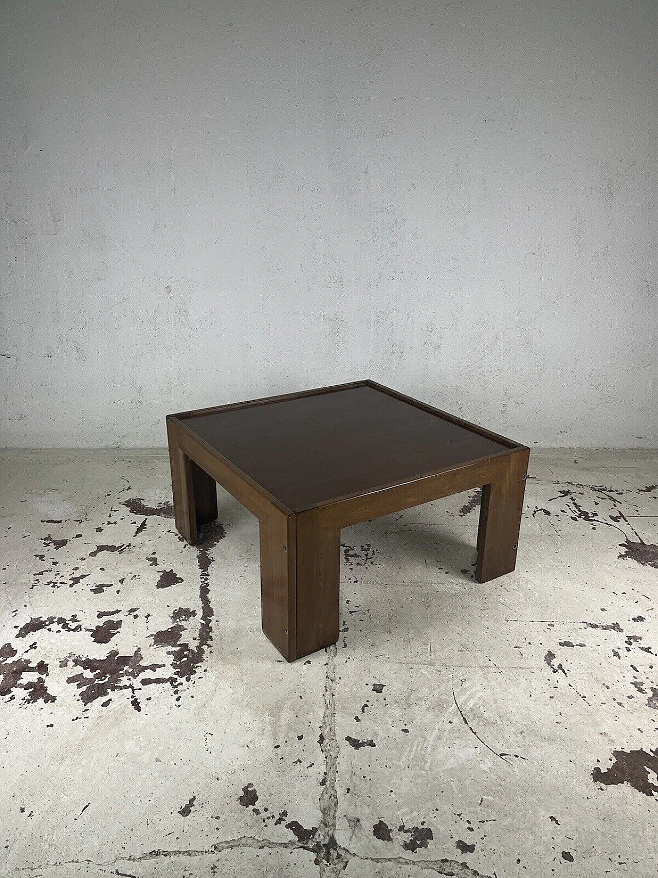 Square coffee table by Afra and Tobia Scarpa for Cassina, 1970s 9