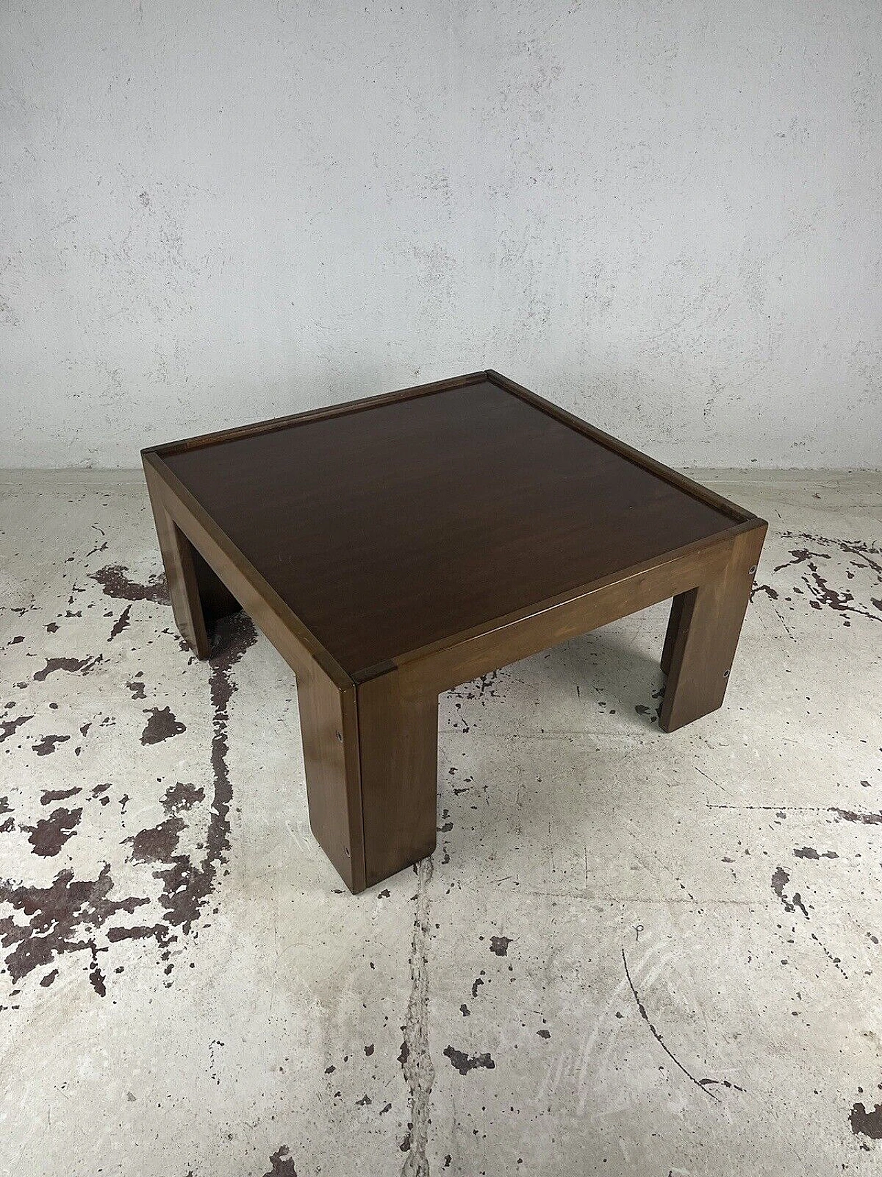 Square coffee table by Afra and Tobia Scarpa for Cassina, 1970s 10