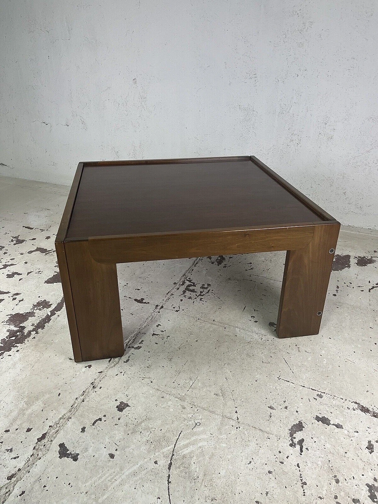 Square coffee table by Afra and Tobia Scarpa for Cassina, 1970s 11