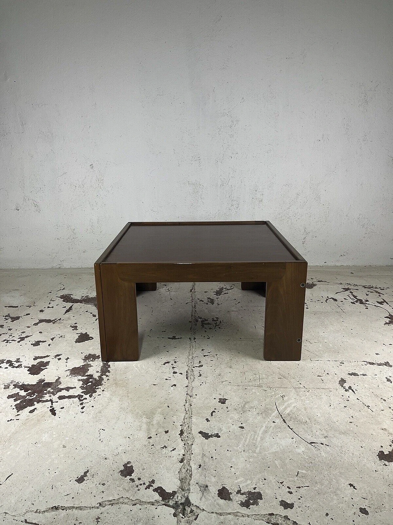 Square coffee table by Afra and Tobia Scarpa for Cassina, 1970s 14