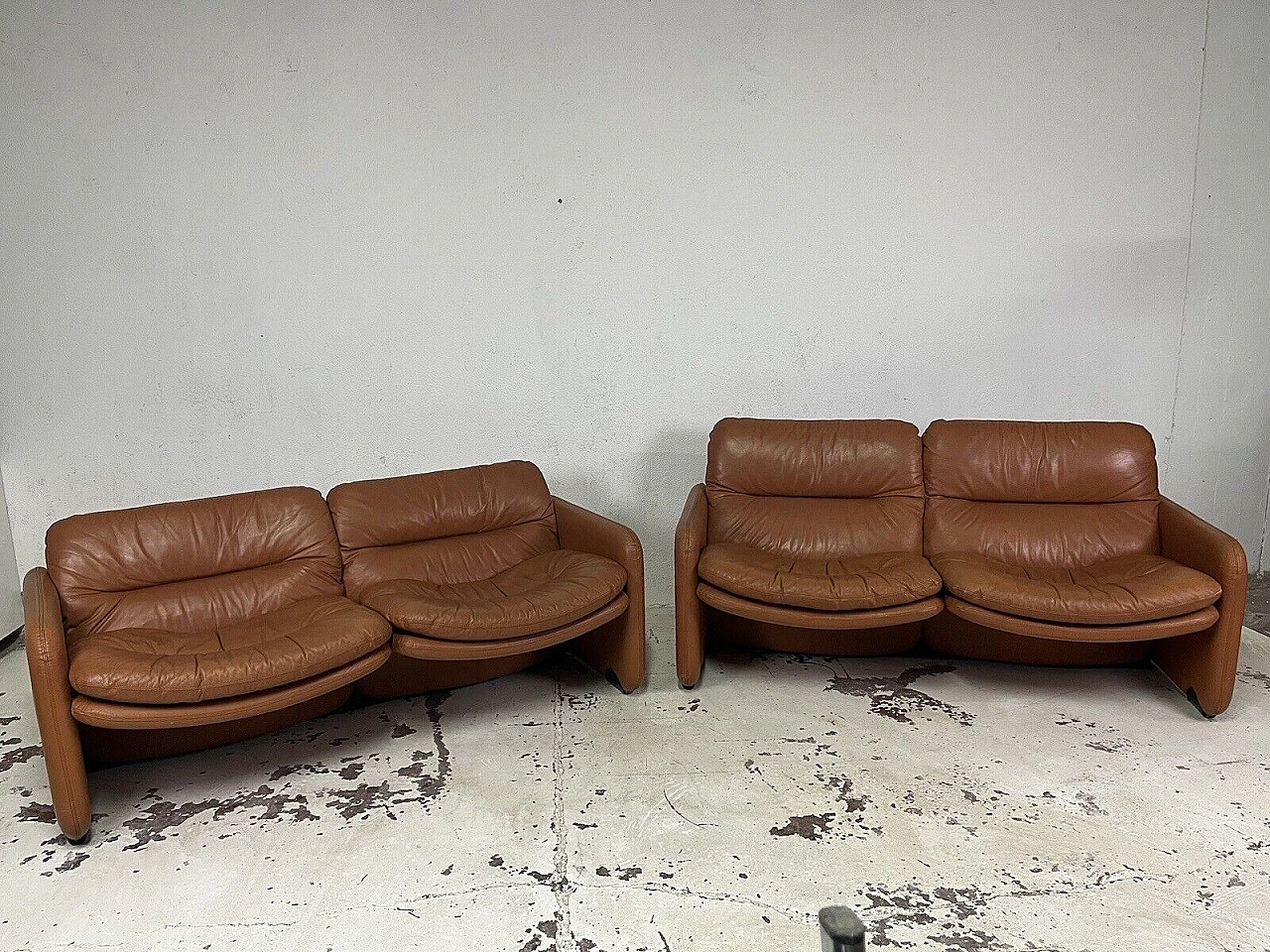 Pair of Sandwich e doppio Sandwich sofas by Brunati, 1970s 1