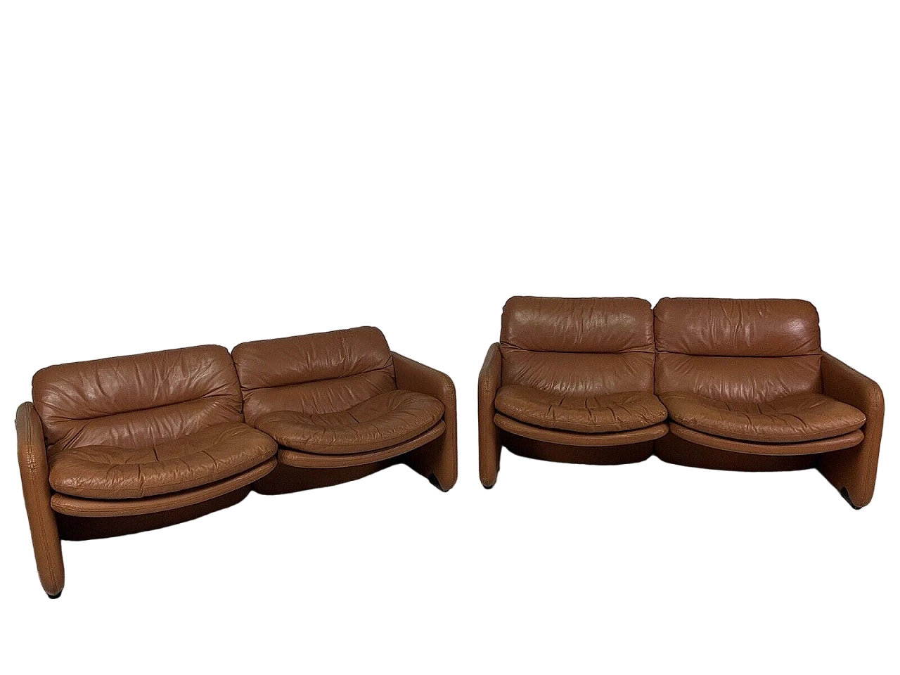 Pair of Sandwich e doppio Sandwich sofas by Brunati, 1970s 2