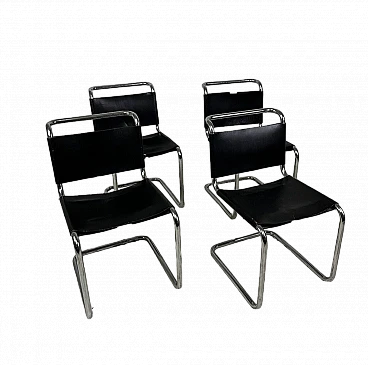 4 S33 Cantilever chairs by Mart Stam for Gavina, 1970s