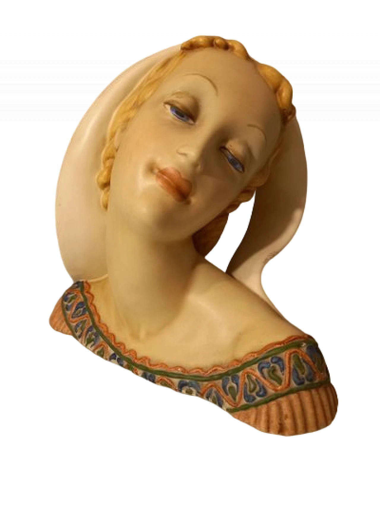 Guido Cacciapuotti, Fanciulla, scultura in ceramica smaltata, anni '50 11