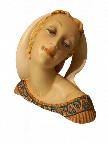 Guido Cacciapuotti, Fanciulla, scultura in ceramica smaltata, anni '50