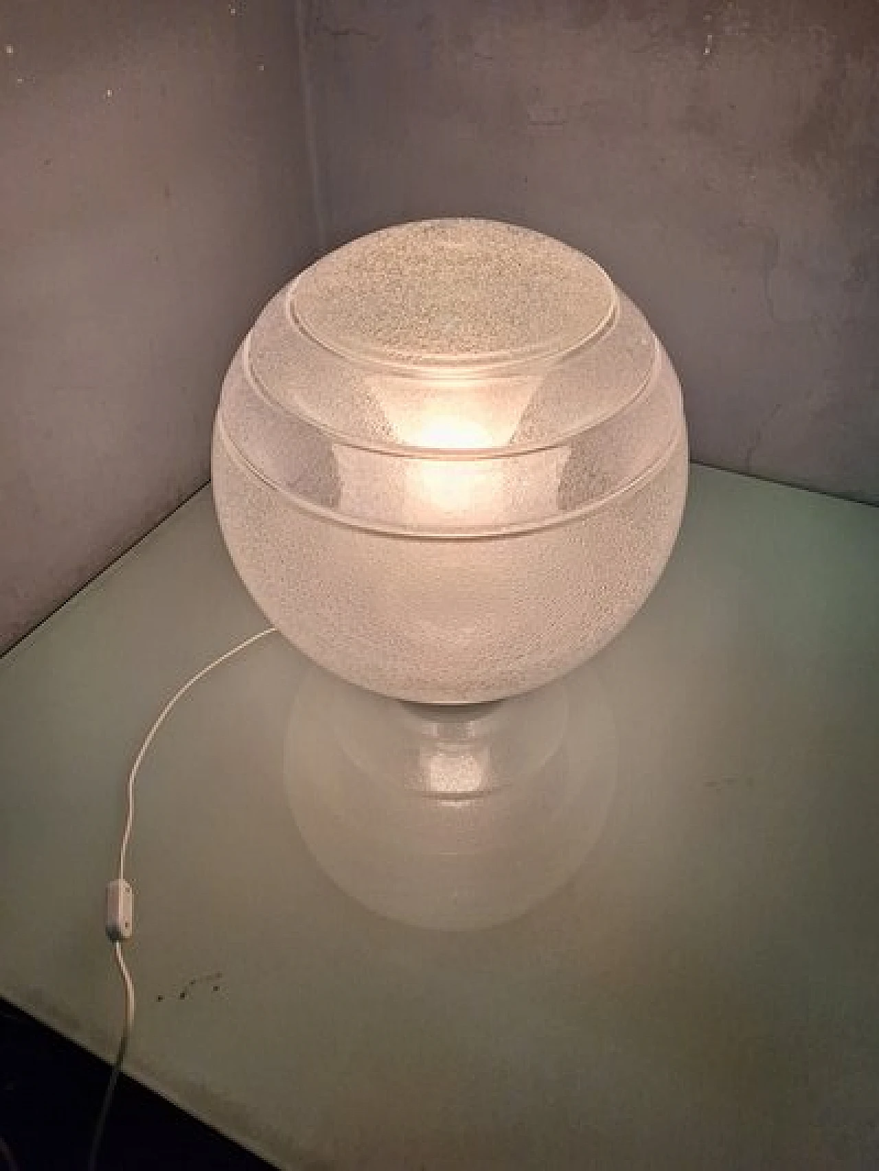 Pullegous LT328 table lamp in glass by Carlo Nason for Mazzega, 1980s 3