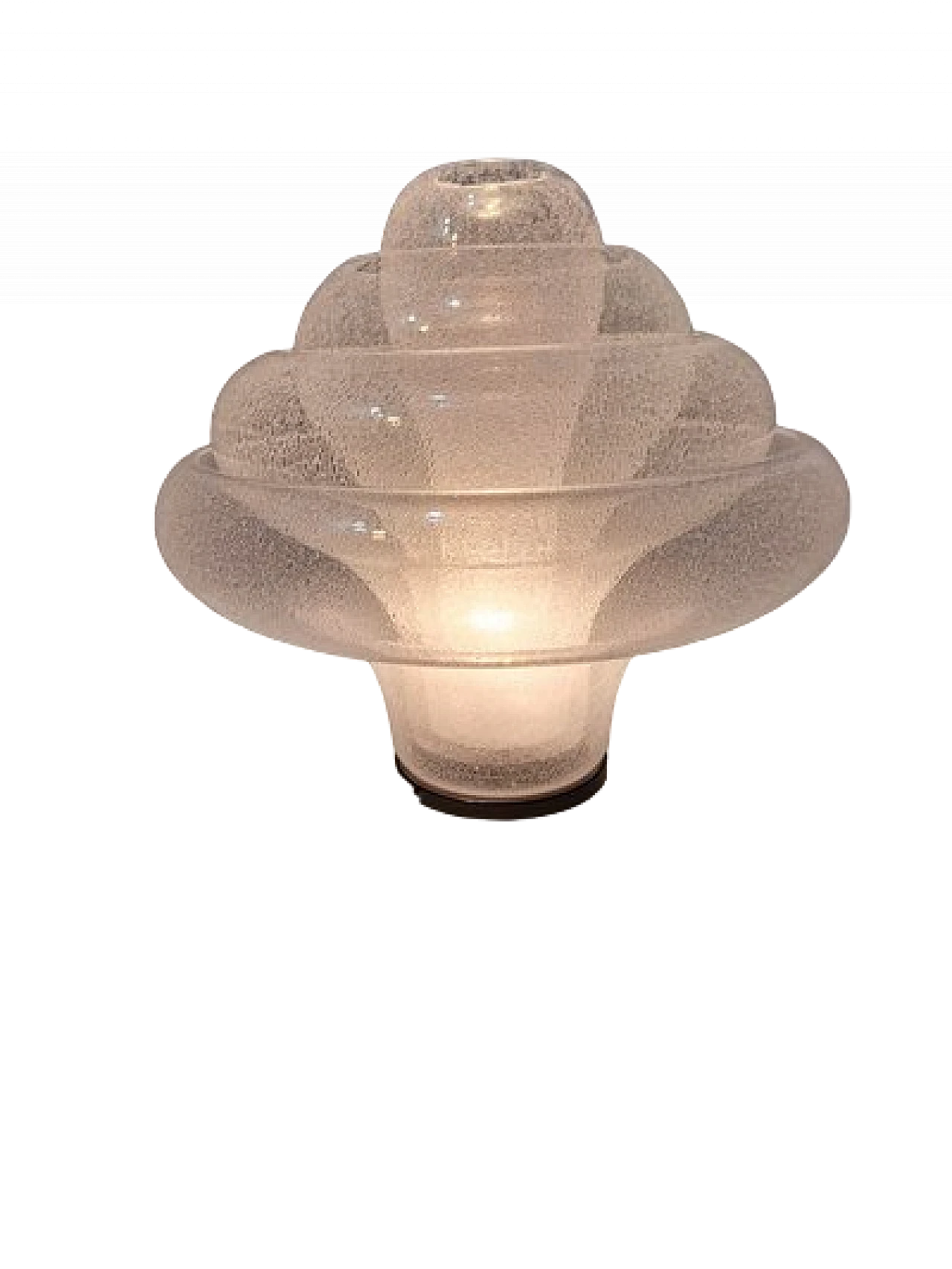 Lampada da tavolo Lotus Pullegous di C. Nason per Mazzega, anni '80 19