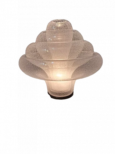 Lampada da tavolo Lotus Pullegous di C. Nason per Mazzega, anni '80