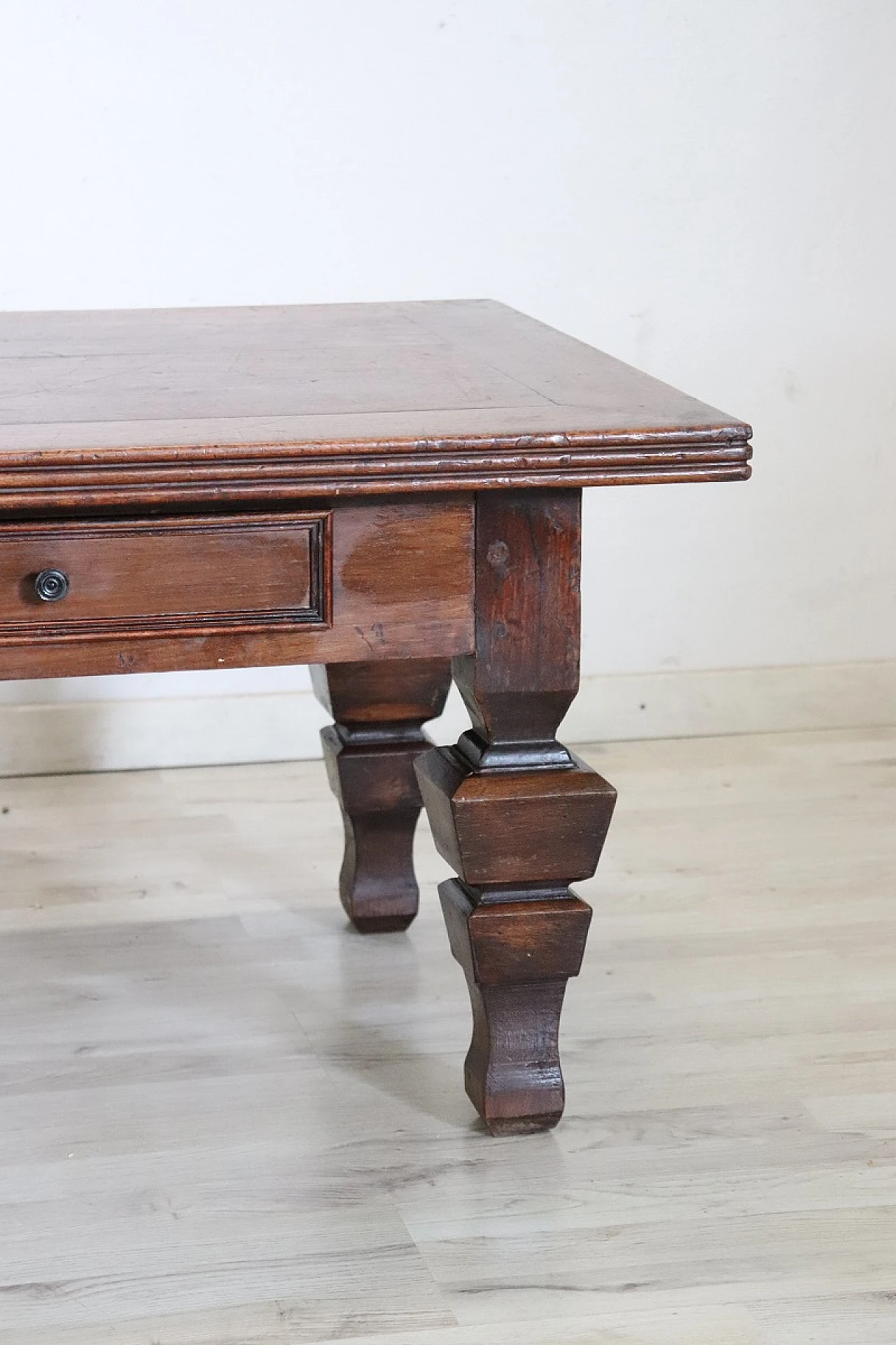 Solid walnut coffee table, 1980s 4