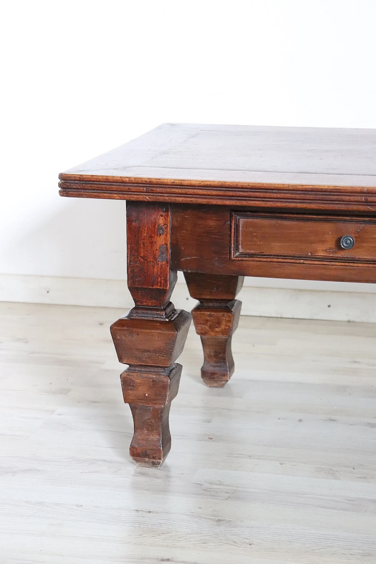 Solid walnut coffee table, 1980s 5