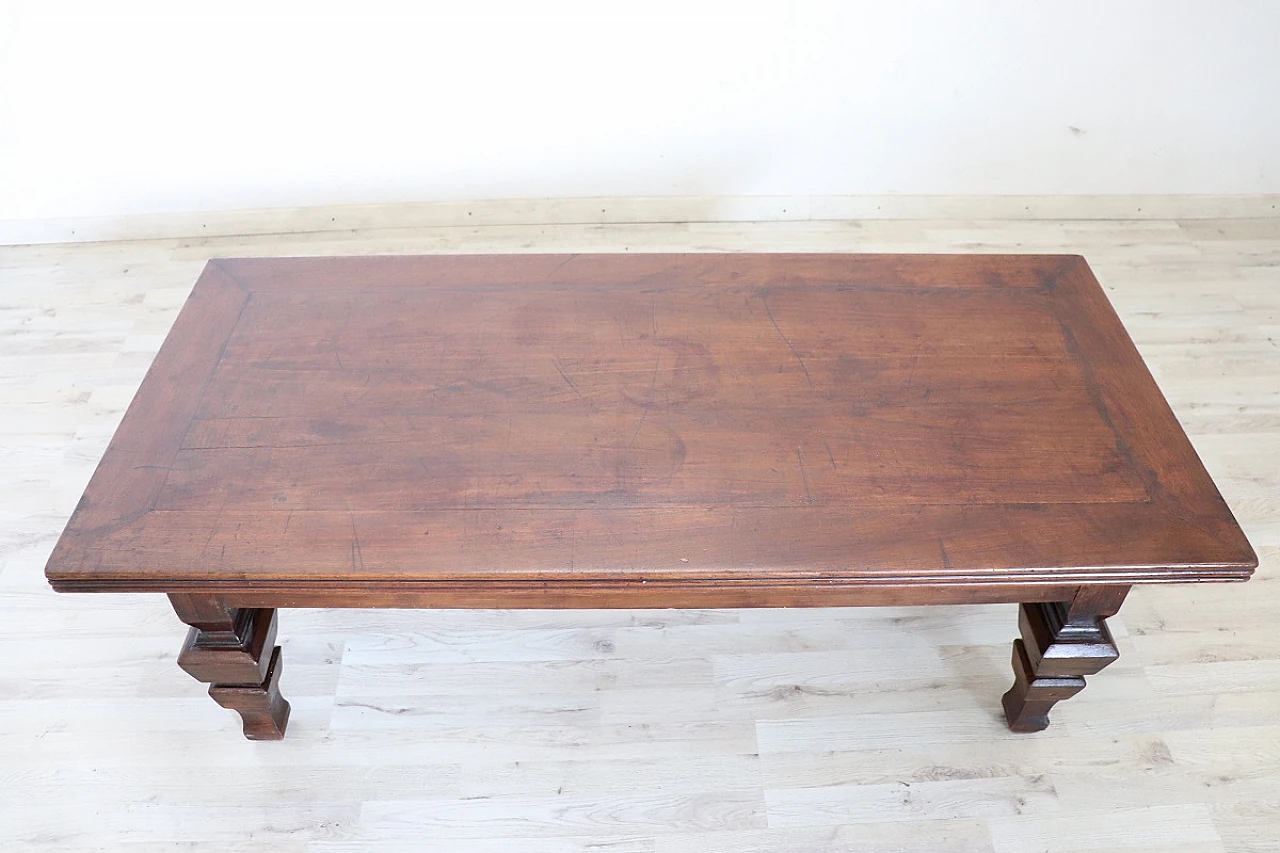 Solid walnut coffee table, 1980s 10