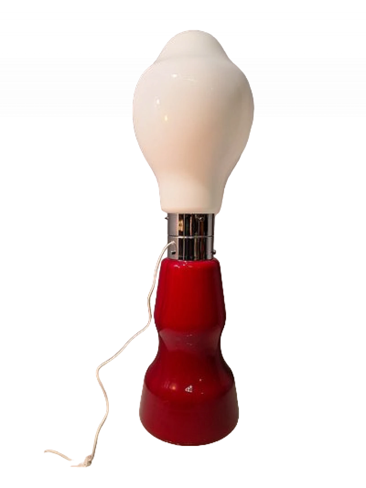 Red Birillo floor lamp in glass by C. Nason for Mazzega, 1990s 15