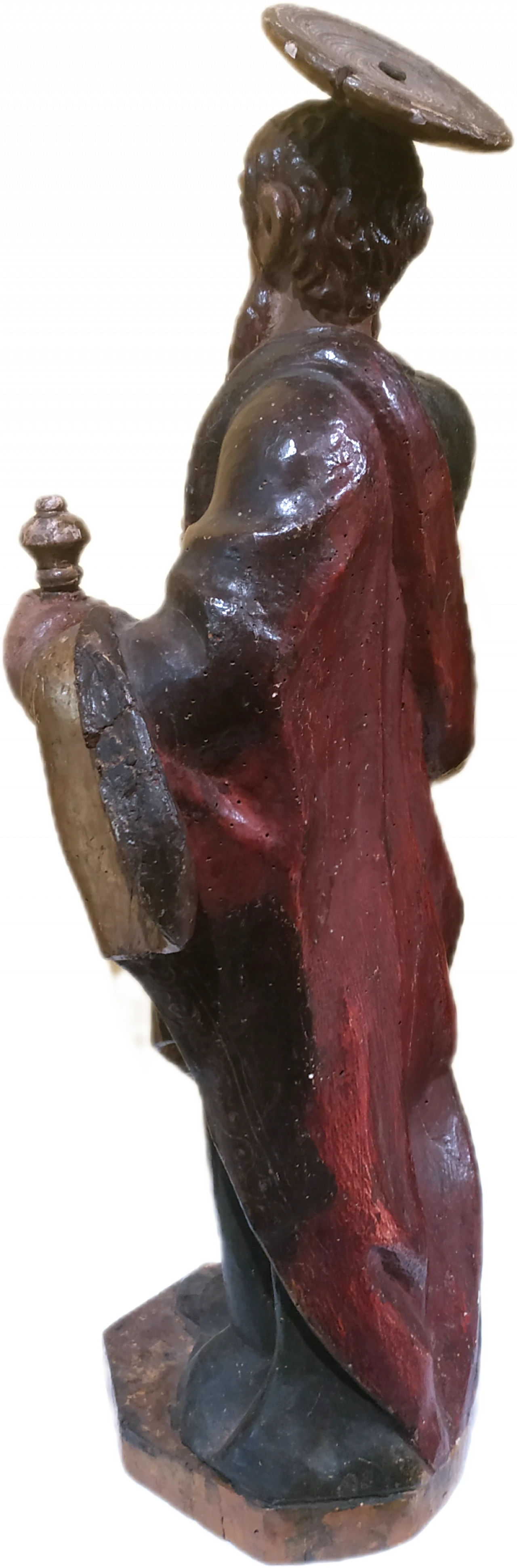 Polychrome wooden sculpture depicting St. Paul, 18th century 9