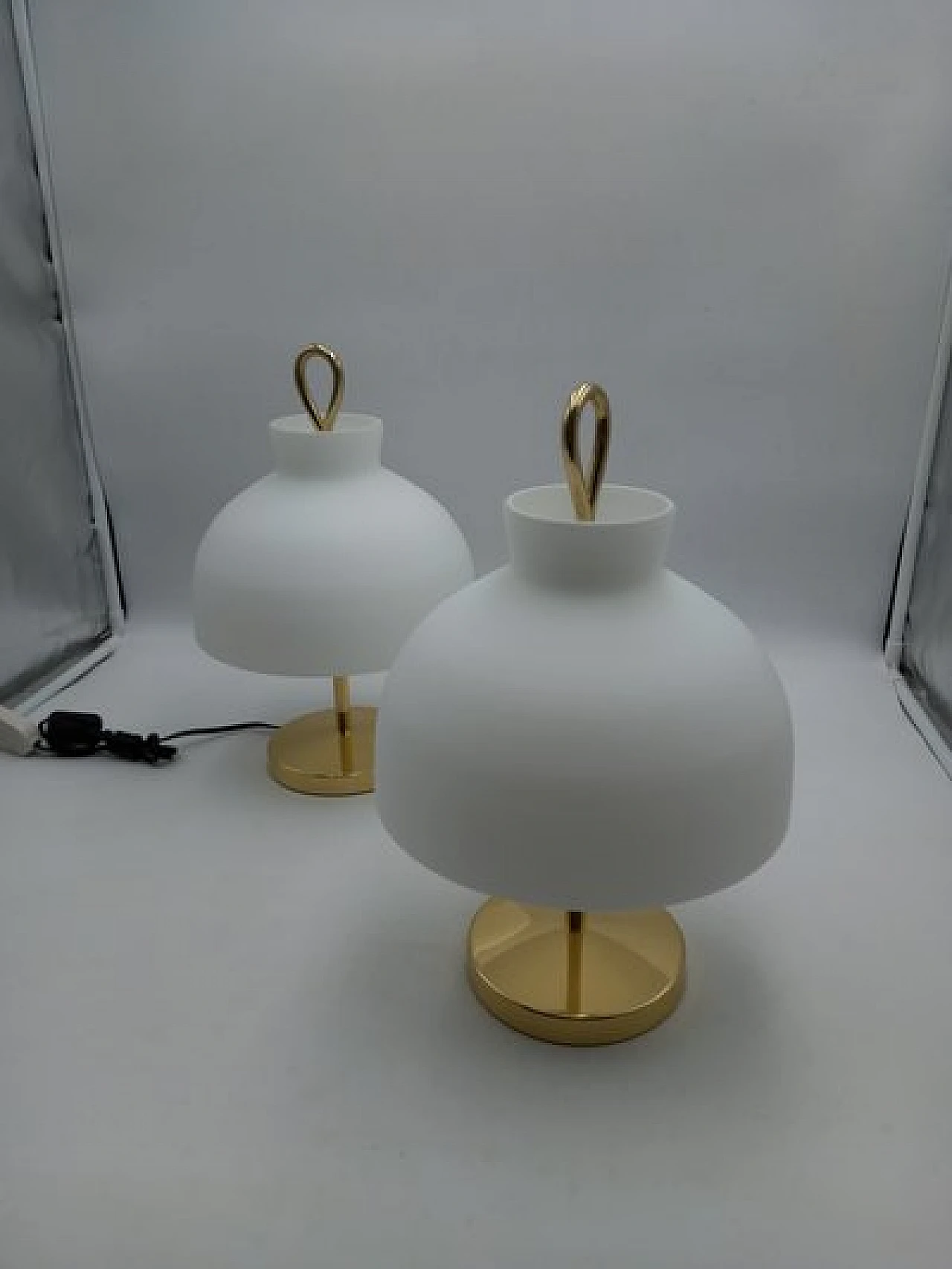 Pair of Arenzano table lamps by Ignazio Gardella, 1950s 2