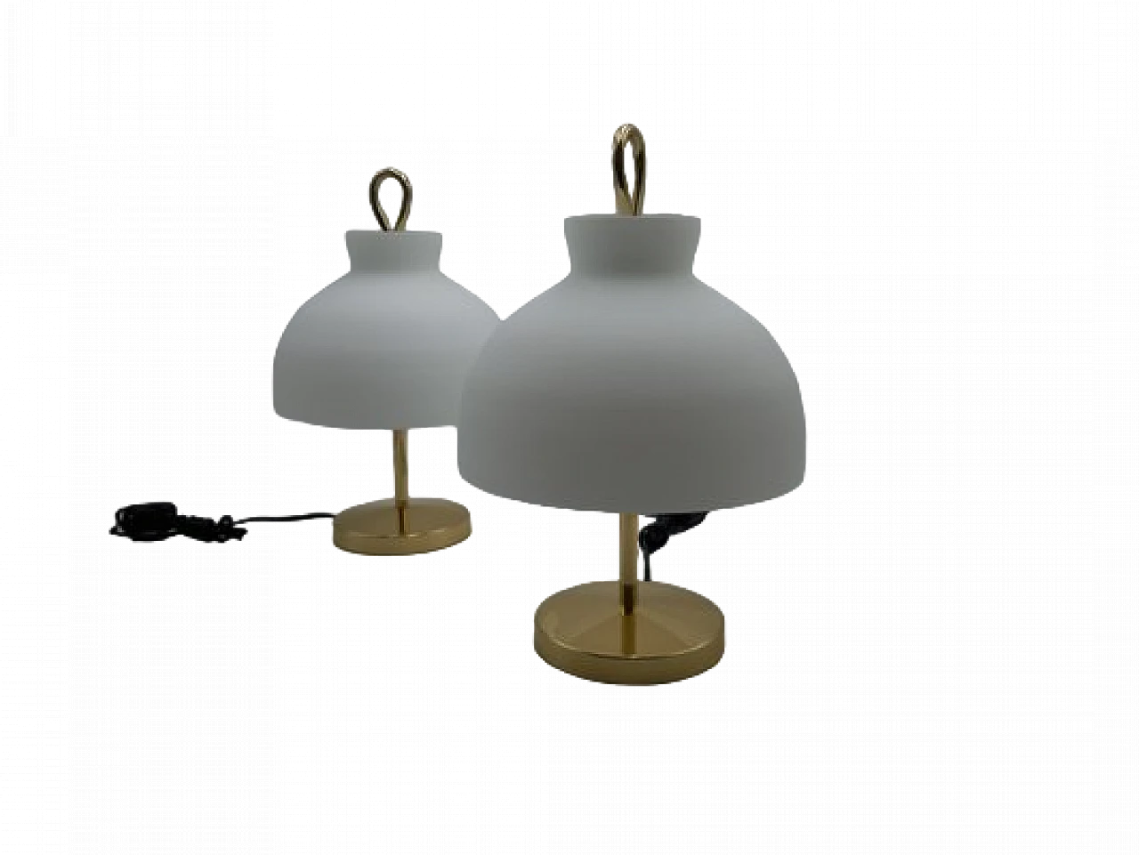 Pair of Arenzano table lamps by Ignazio Gardella, 1950s 11