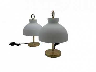 Pair of Arenzano table lamps by Ignazio Gardella, 1950s