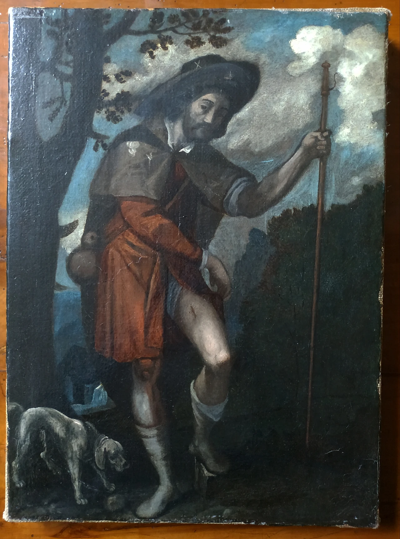 Saint Roch, oil on canvas, 17th century 1