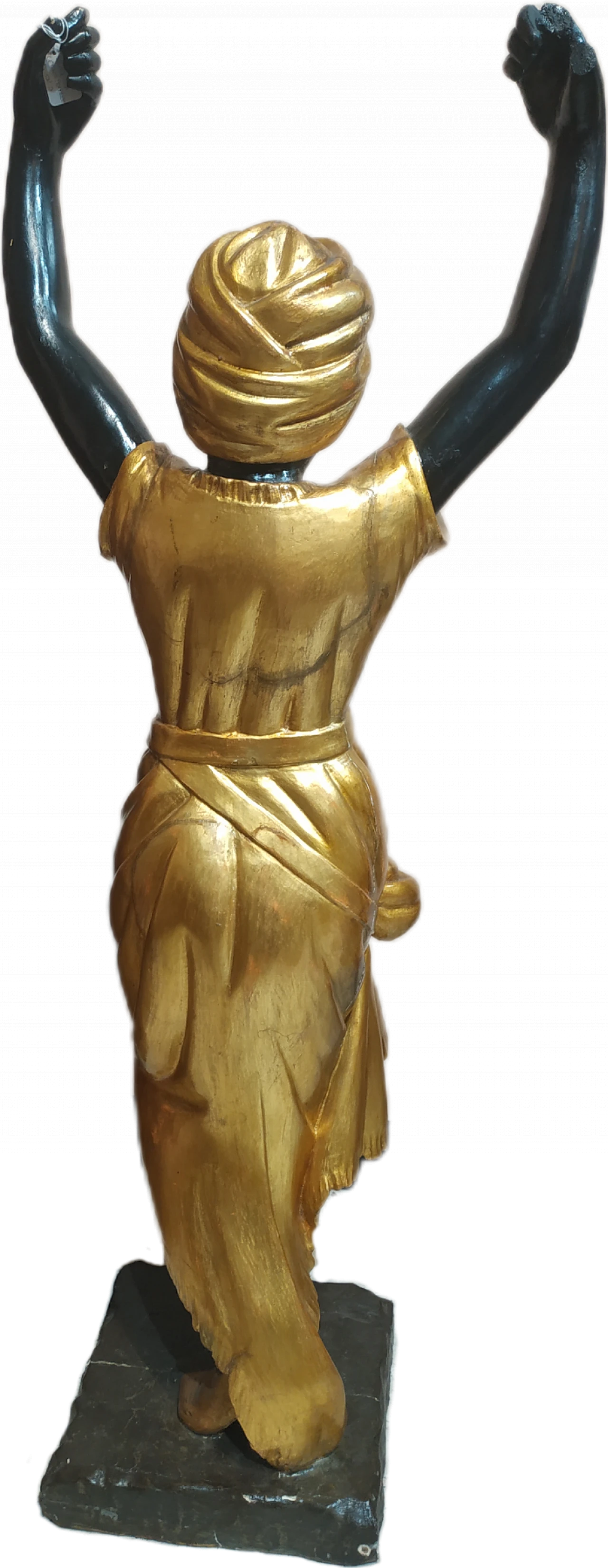 Gilded wooden sculpture of a mute servant girl, 17th century 1