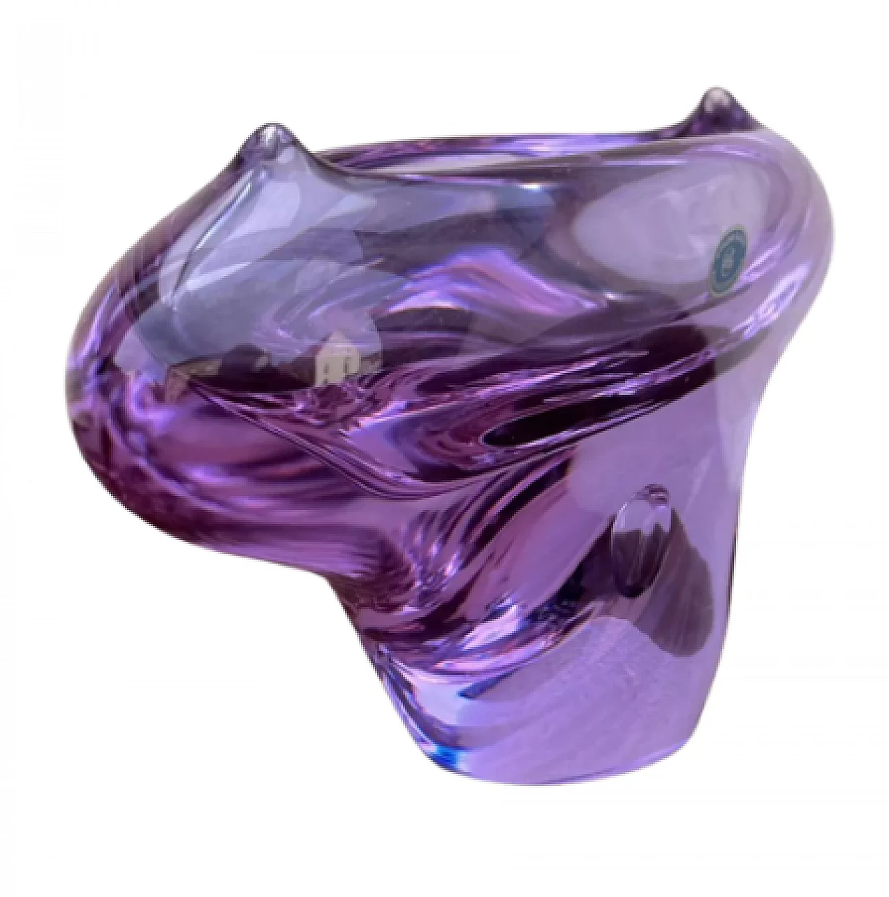 Glass vase by Miloslav Klinger for Zelezny Brod Sklo ZBS, 1960s 9