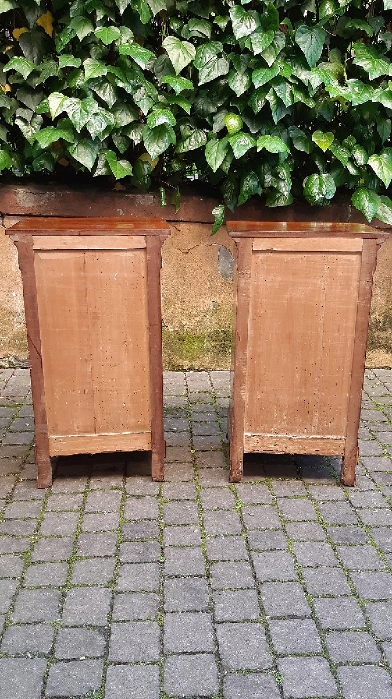 Pair of Louis Philippe Capuchin walnut bedside tables, 19th century 2