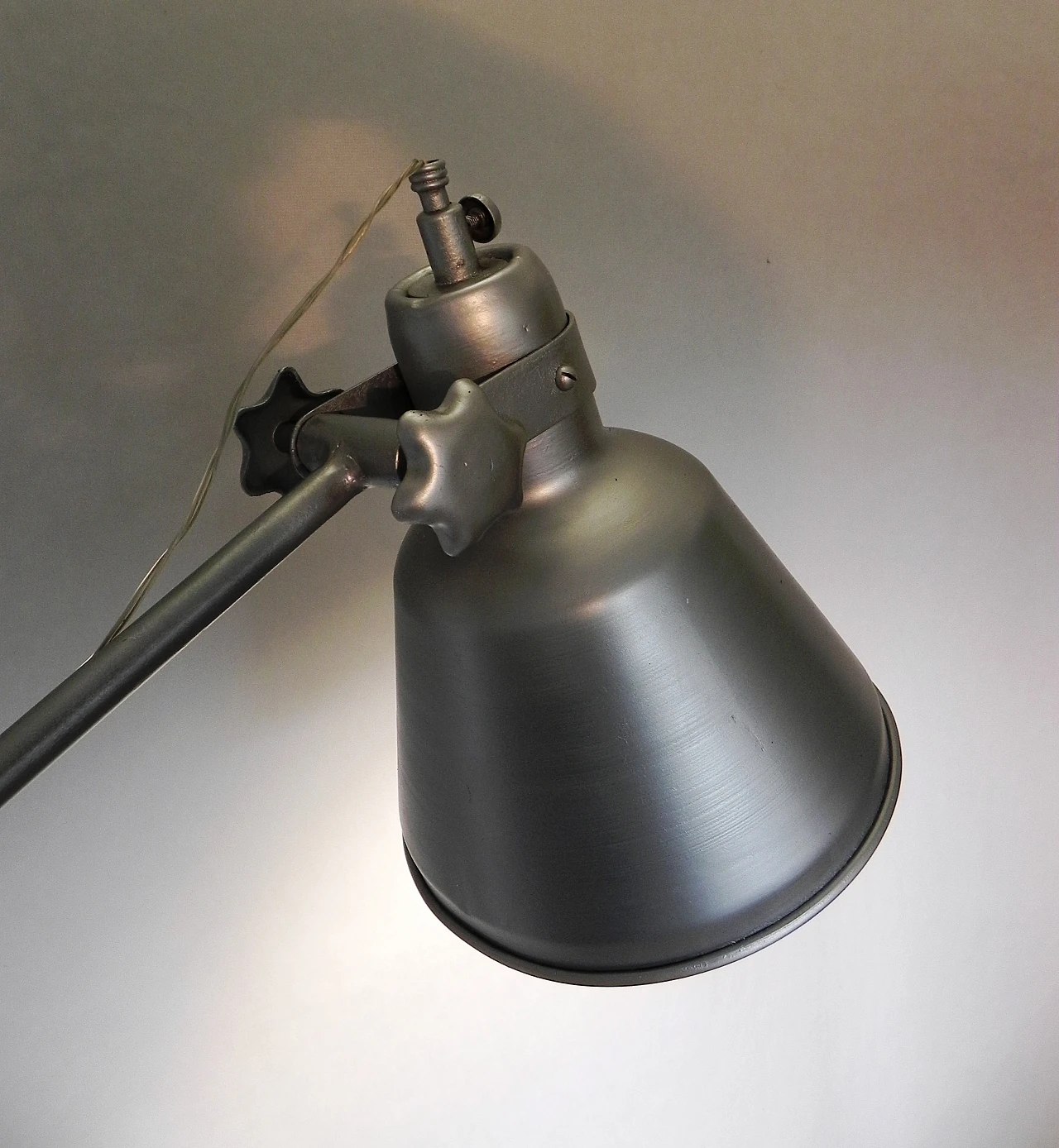 Industrial-style swivel-arm floor lamp, 1960s 11