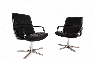 Pair of FK711 office armchairs by Walter Knoll, 1970s