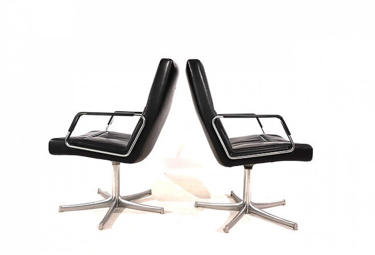 Pair of FK711 office armchairs by Walter Knoll, 1970s 3