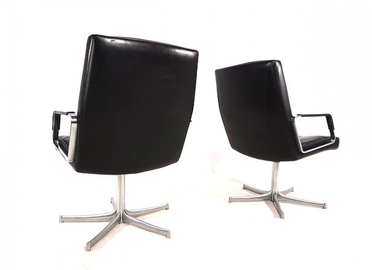 Pair of FK711 office armchairs by Walter Knoll, 1970s 4