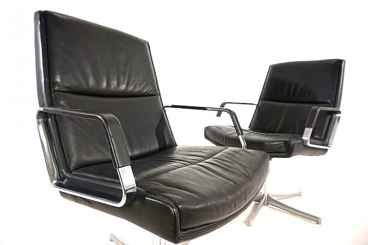 Pair of FK711 office armchairs by Walter Knoll, 1970s 10